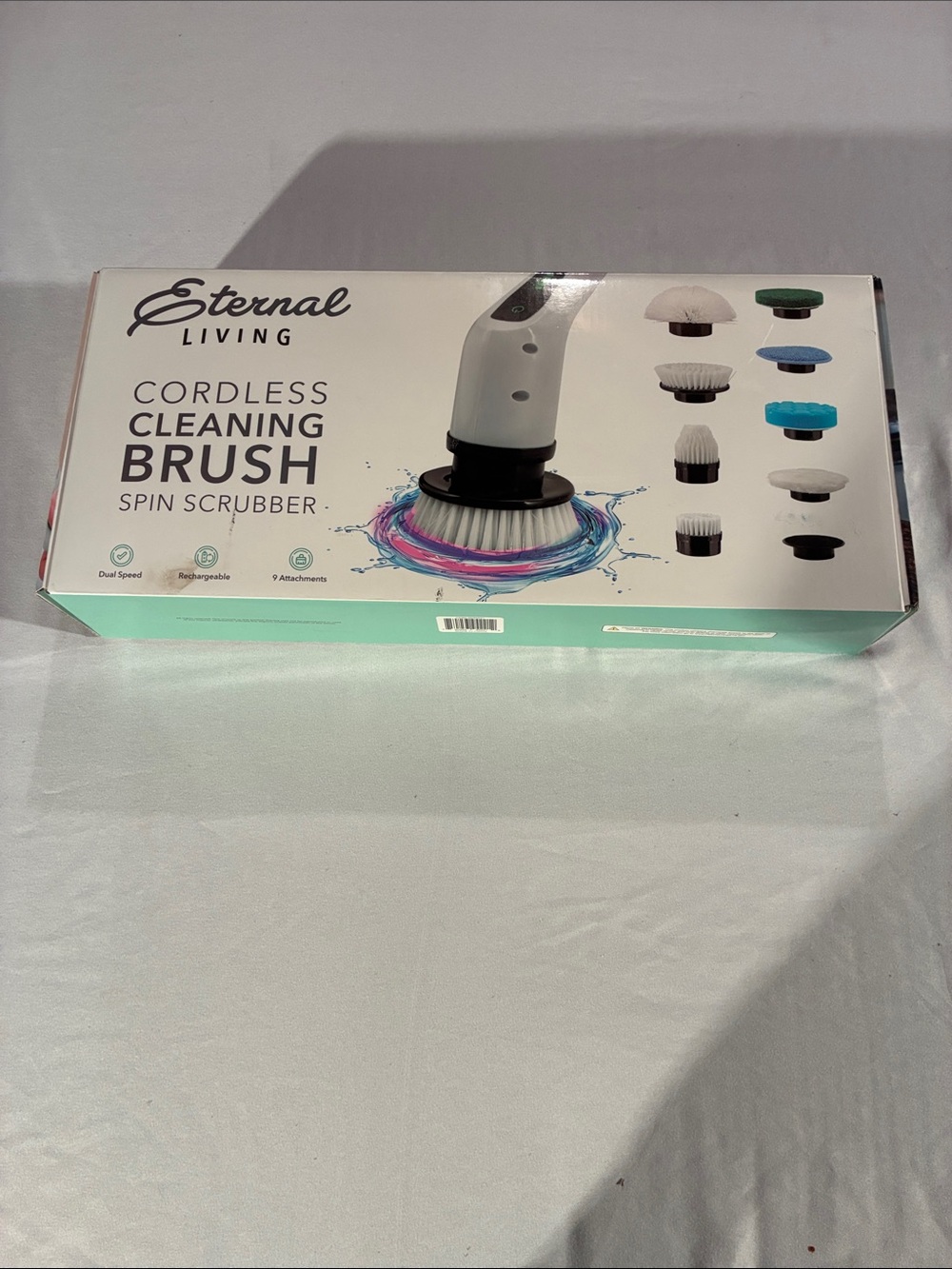Cordless Spin Scrubber Brush – White